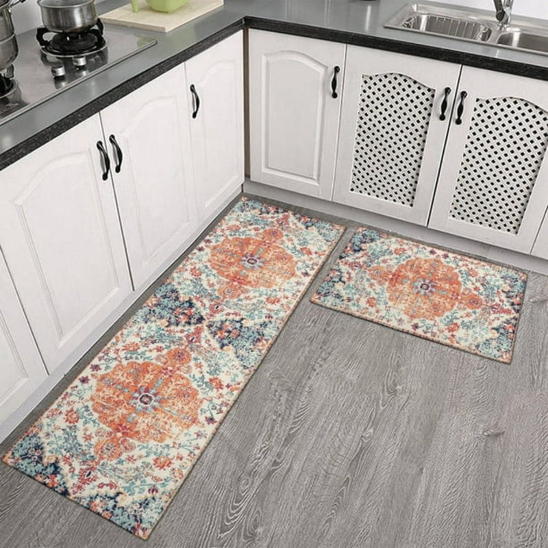 Vintage Bloom Comfort Anti-Fatigue Kitchen Mat