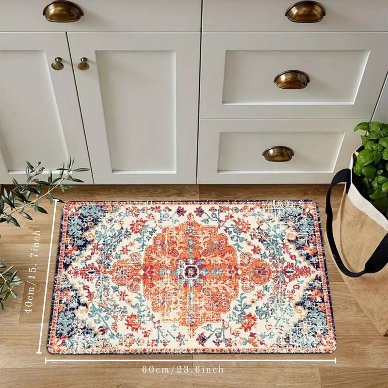 Vintage Bloom Comfort Anti-Fatigue Kitchen Mat