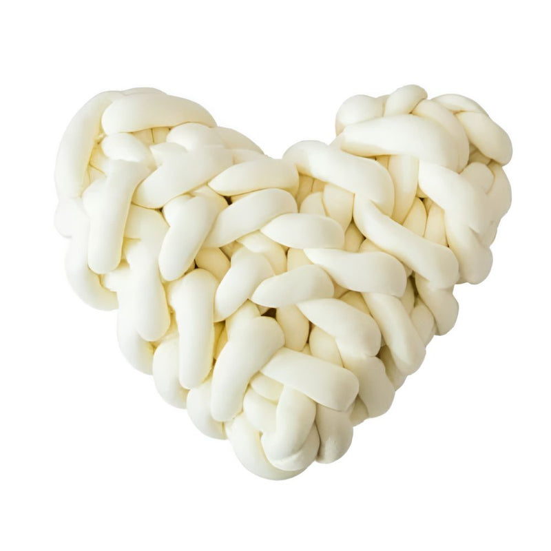 Plush Knotted Heart Shape Cushions