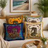 Regal Tiger Artistic Velvet Cushion Cover