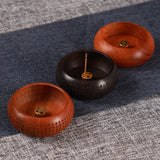 Round Solid Wood Incense Stick Holder