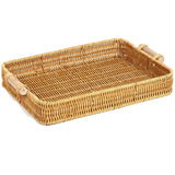 Rustic Weave Rattan Design Tray