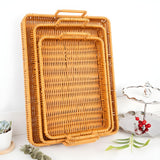 Rustic Weave Rattan Design Tray