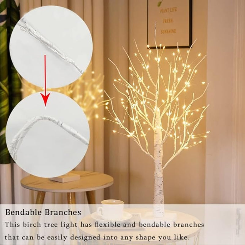 Enchanted Birch Lighted Tree Decor