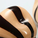 Thurid Glass Striped Pumpkin Vase
