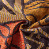 Tribal Patchwork Reversible Tassel Cotton Blanket