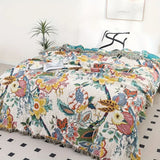 Tropical Whisper Reversible Cotton Blanket