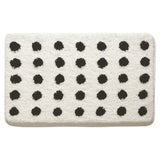 Tufted Plush Polka Dot Bath Mat