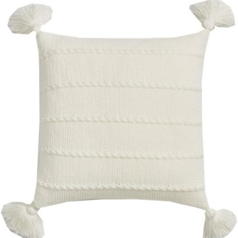 Nordic Knitted Tassel Cushion