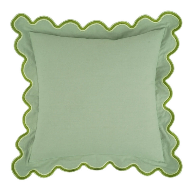Wave Edge Cotton Cushion Cover