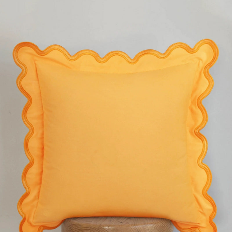 Wave Edge Cotton Cushion Cover