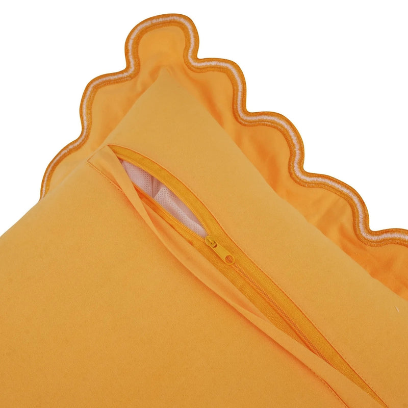 Wave Edge Cotton Cushion Cover