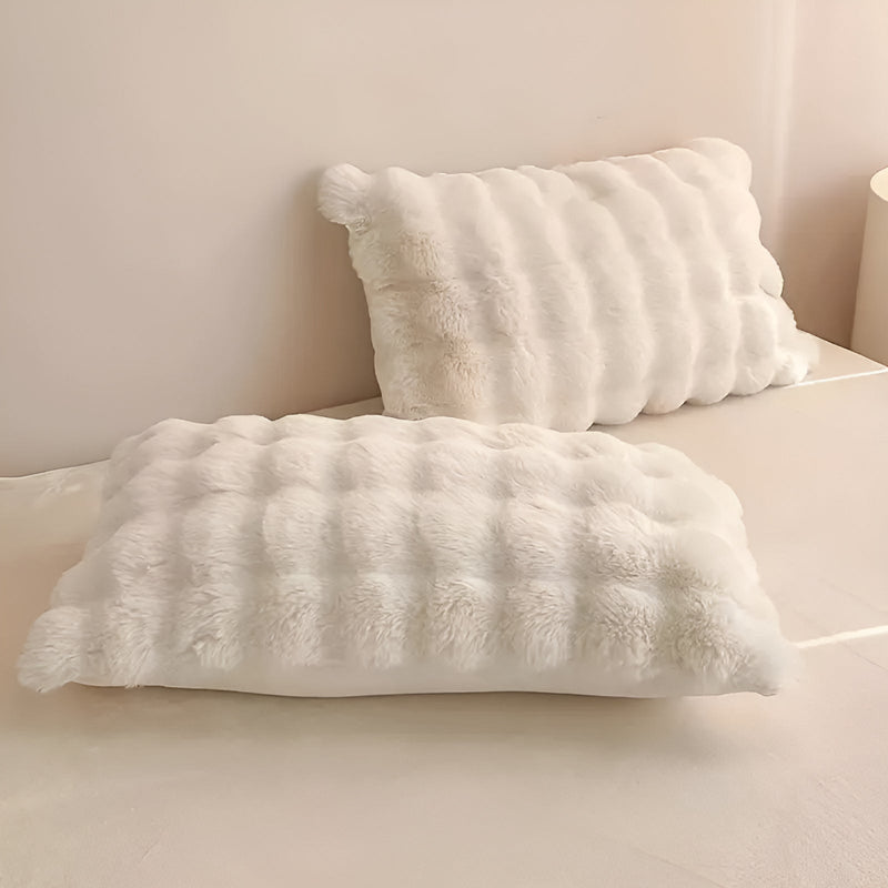 Rabbit Faux Fur Pillow Cover