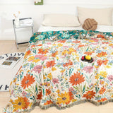 Wildflower Garden Cotton Blanket