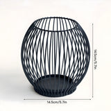 Wireframe Sleek Iron Candle Holder