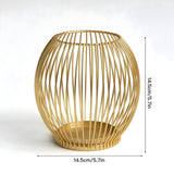 Wireframe Sleek Iron Candle Holder
