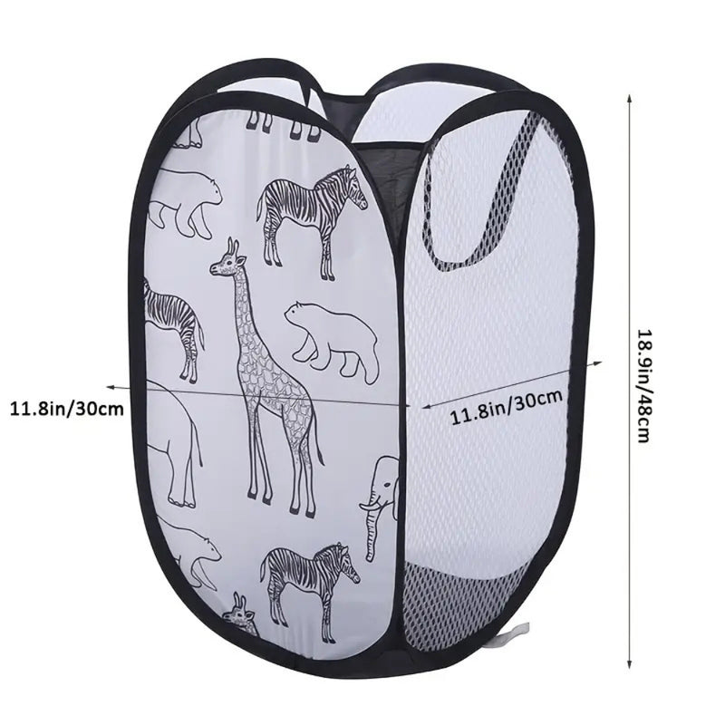 Zoola Animals Mesh Laundry Basket