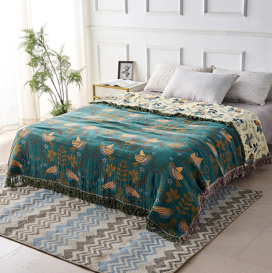 Boho-Scandinavian Cotton Blankets | 100% Cotton Blanket (B1G1)