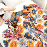 Bright Flower Cotton Blanket