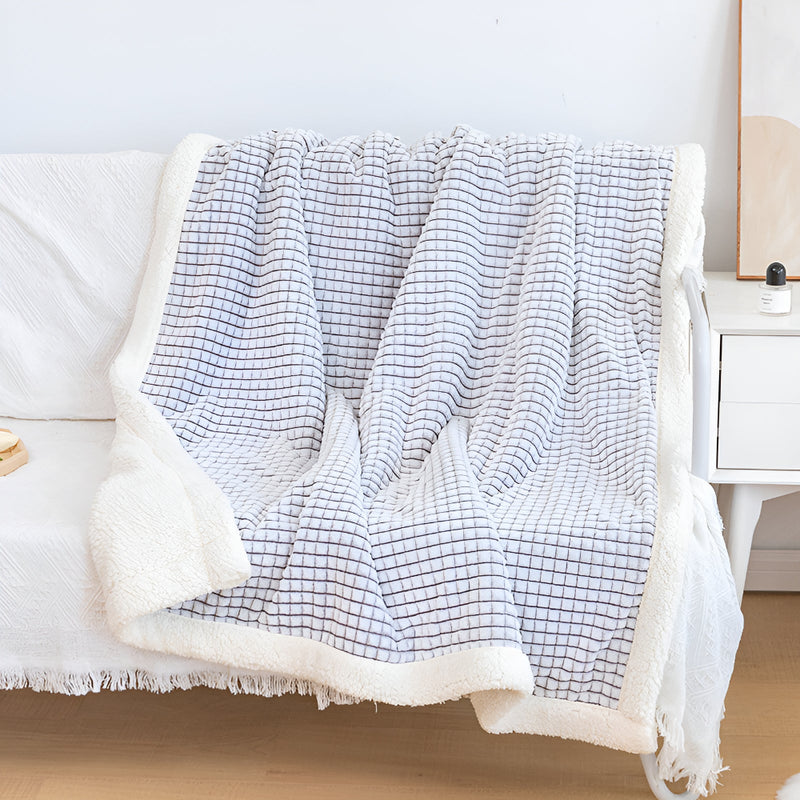 Warm Waffle Sherpa Blanket