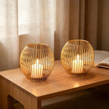 Wireframe Sleek Iron Candle Holder